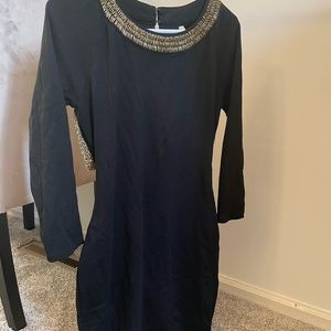 ASOS gold beaded dress